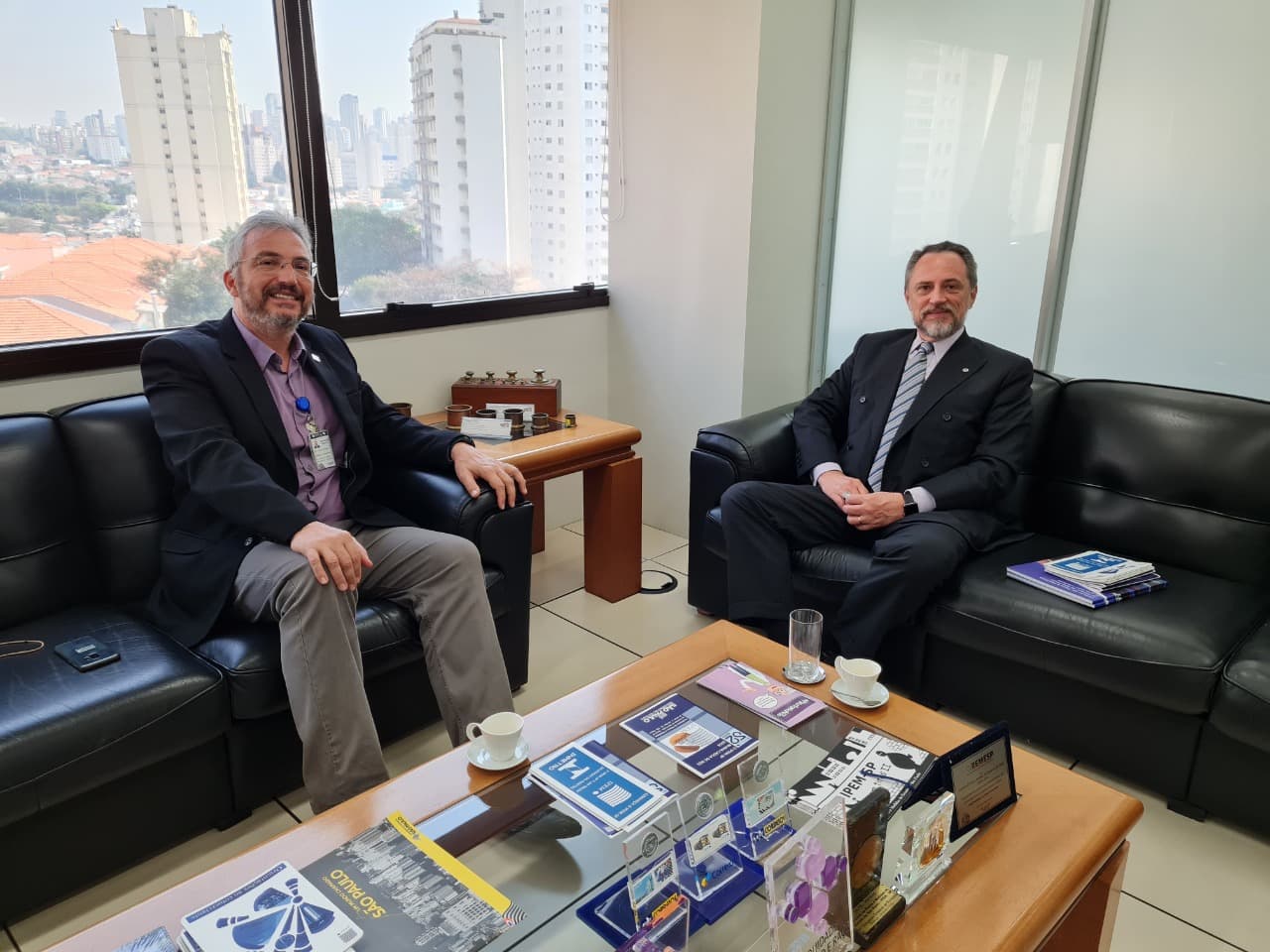 Delegado da ADESG SP visita IPEM-SP